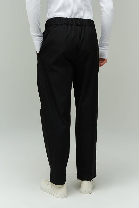 Tapered loose fit pants 2 | BLACK | Audimas