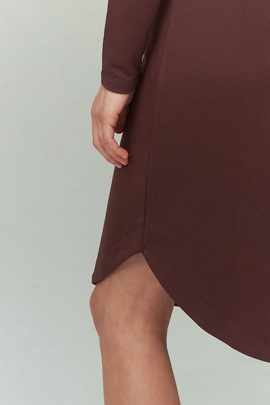Soft toutch modal dress 6 | BROWN/BORDEAUX | Audimas