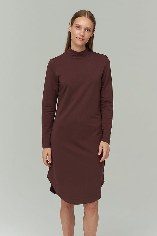 Soft toutch modal dress 1 | BROWN/BORDEAUX | Audimas