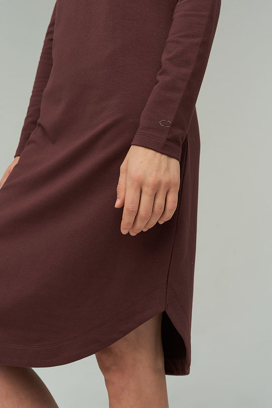 Soft toutch modal dress 5 | BROWN/BORDEAUX | Audimas