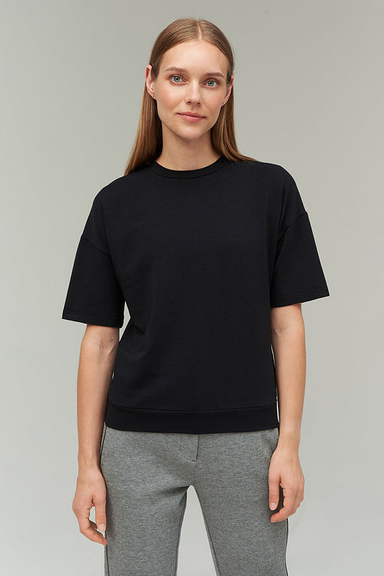 Soft touch modal t-shirt 1 | BLACK | Audimas