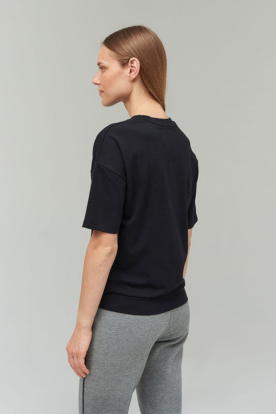 Soft touch modal t-shirt 2 | BLACK | Audimas