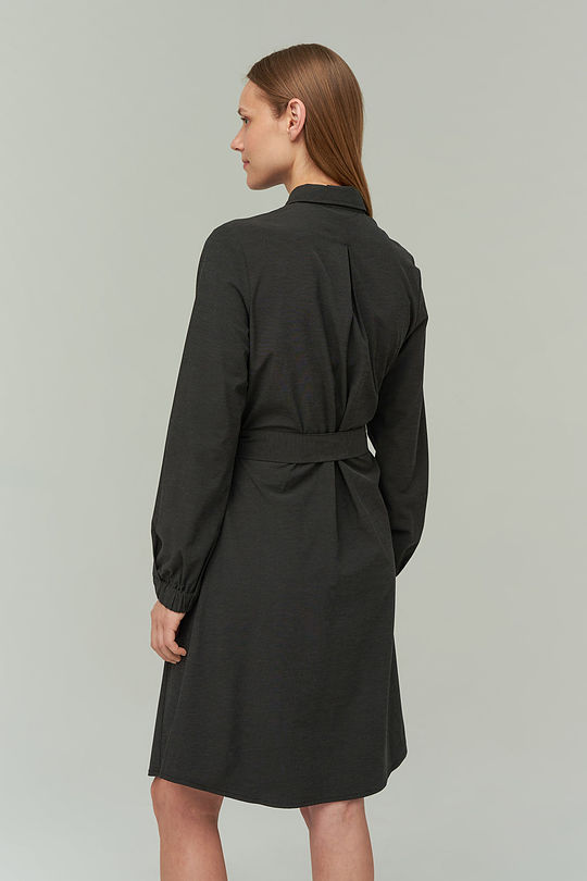 Lightweight stretch fabric dress 2 | BLACK | Audimas