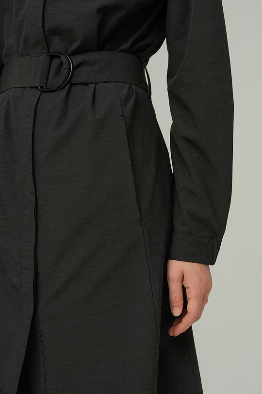 Lightweight stretch fabric dress 5 | BLACK | Audimas