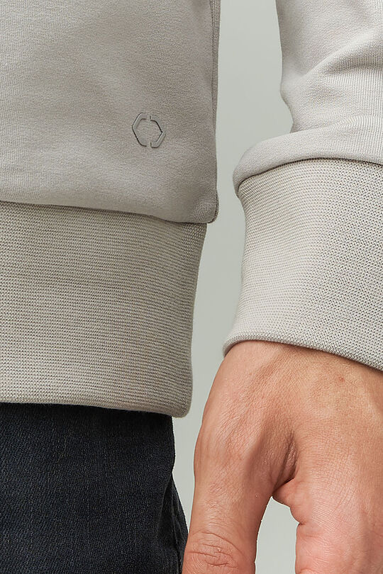 Stretch cotton sweatshirt 5 | OPAL GRAY | Audimas