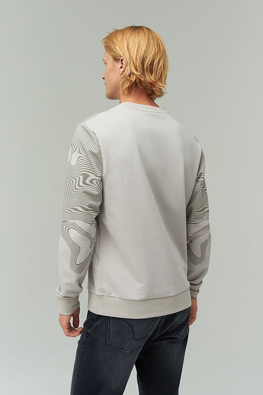 Stretch cotton sweatshirt 2 | OPAL GRAY | Audimas