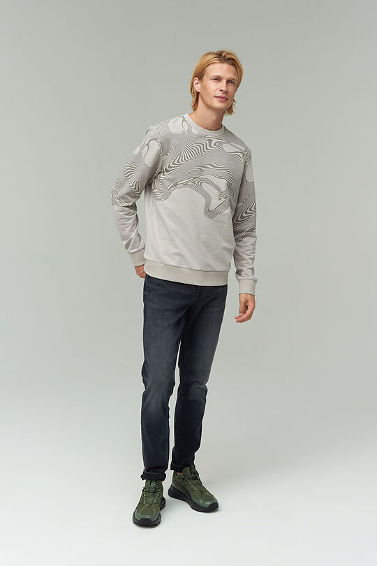 Stretch cotton sweatshirt 6 | OPAL GRAY | Audimas
