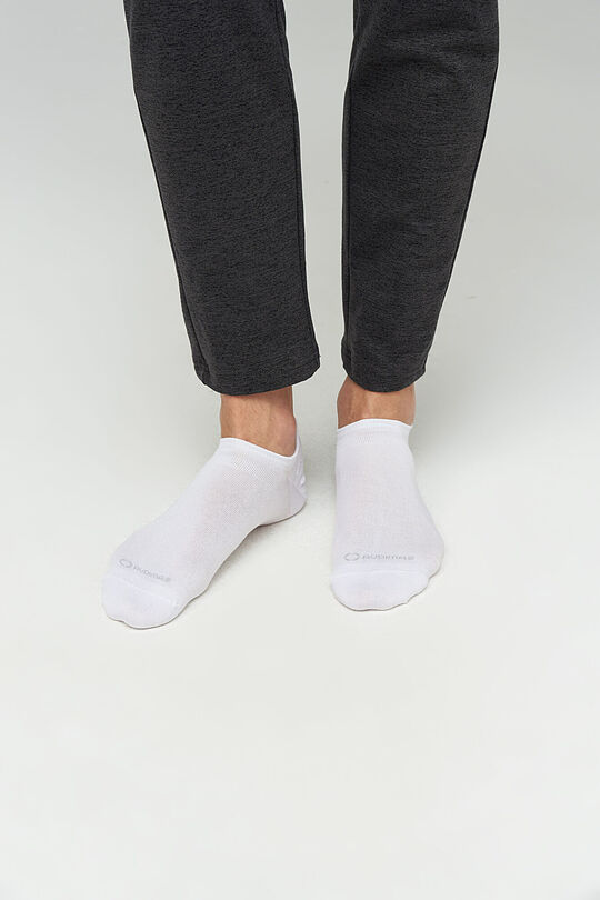 Short bamboo fiber socks 2 | WHITE | Audimas