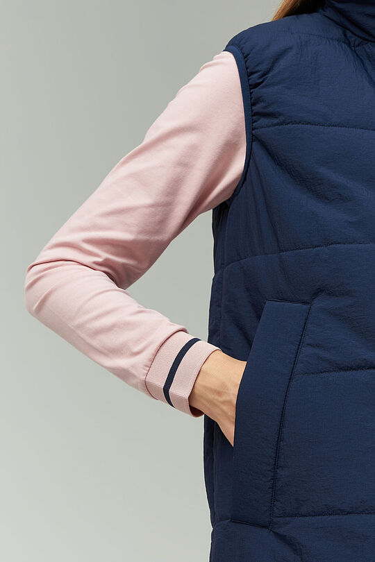 Long vest with THINSULATE thermal insulation 3 | BLUE | Audimas