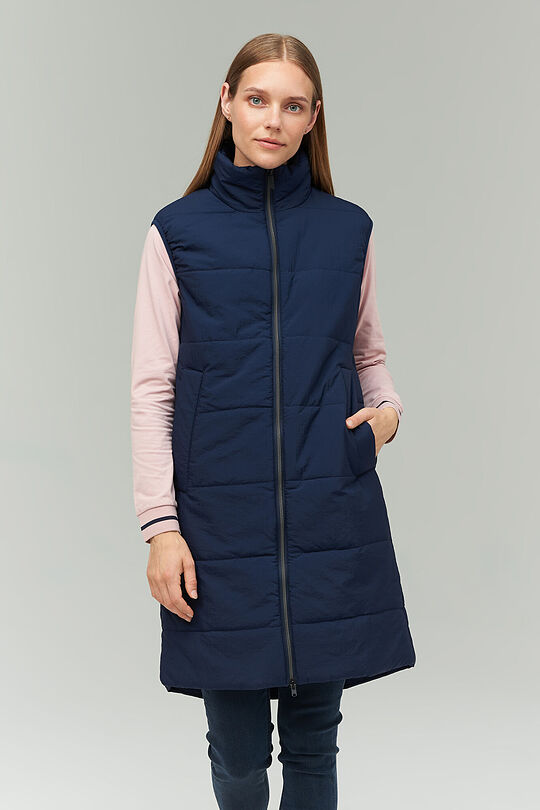 Long vest with THINSULATE thermal insulation 1 | BLUE | Audimas