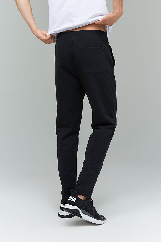 Cotton tapered fit sweatpants 2 | BLACK | Audimas