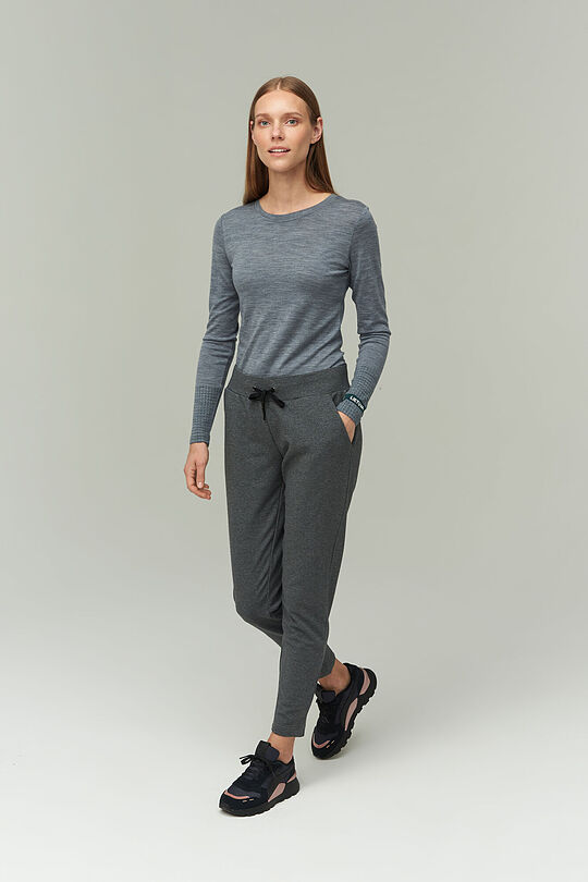 Fine merino wool long sleve top 4 | GREY/MELANGE | Audimas