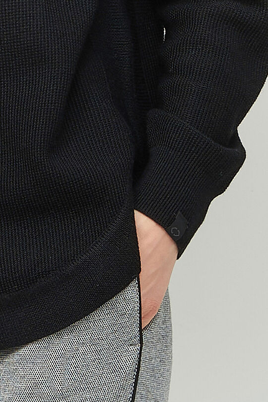 Merino wool blend sweater 3 | BLACK | Audimas