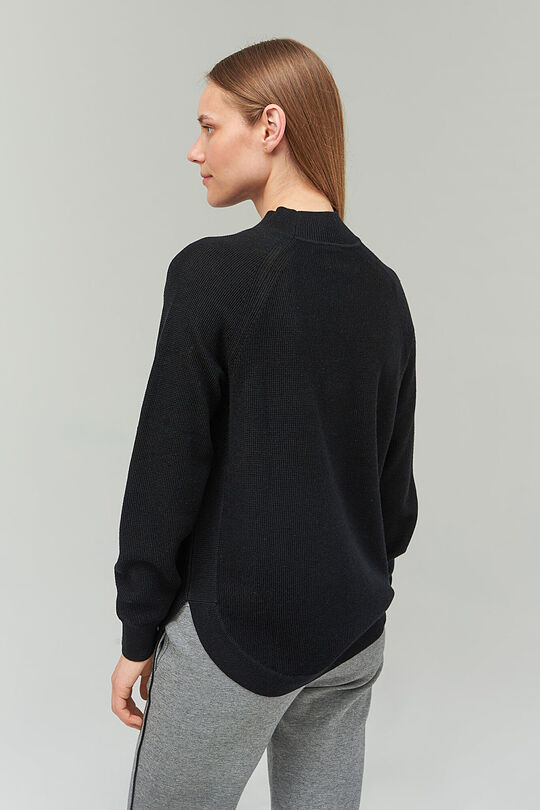 Merino wool blend sweater 2 | BLACK | Audimas