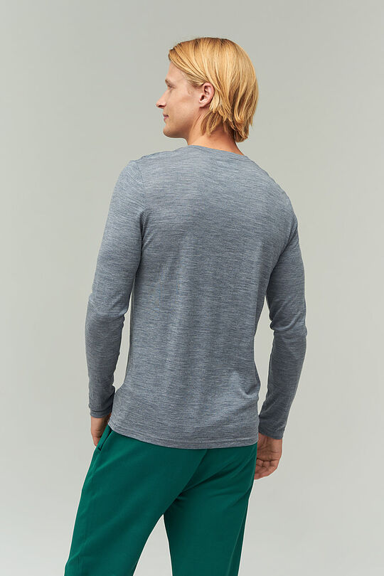 Fine merino wool long sleeve t-shirt 2 | GREY/MELANGE | Audimas