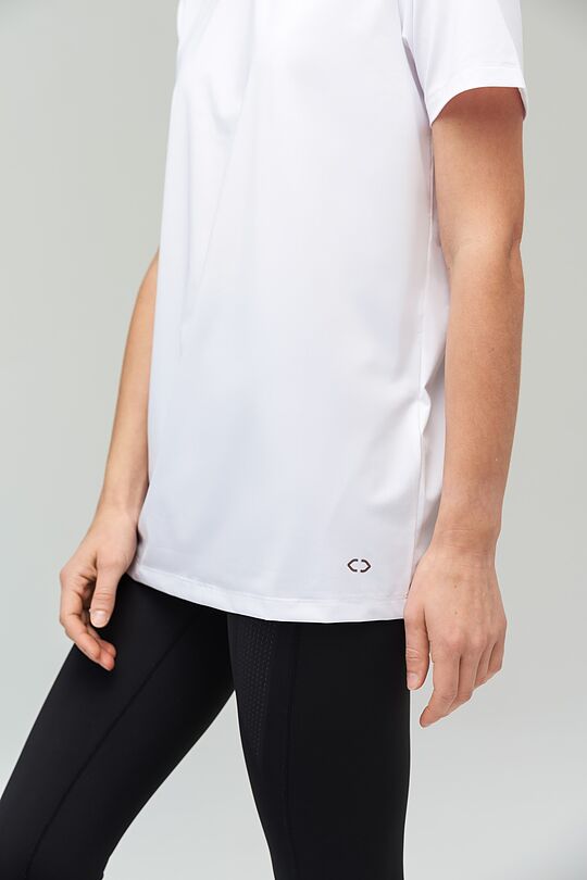 Long silhouette functional t-shirt 3 | WHITE | Audimas