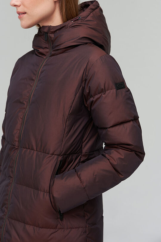 Puffer down coat 5 | BROWN/BORDEAUX | Audimas