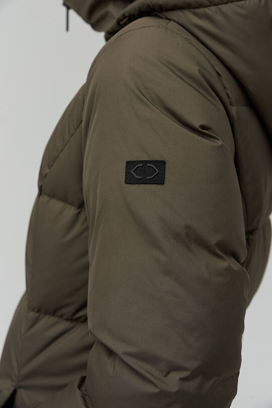 Long puffer down coat 5 | GREEN/ KHAKI / LIME GREEN | Audimas