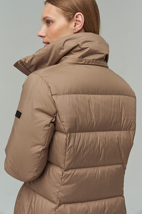 Long puffer down coat 7 | BROWN/BORDEAUX | Audimas