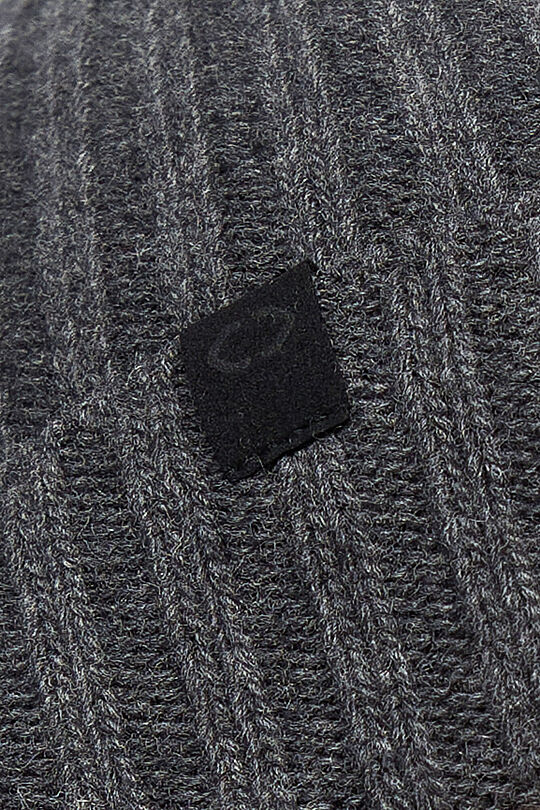 Knitted merino wool hat with cashmere 2 | GREY/MELANGE | Audimas