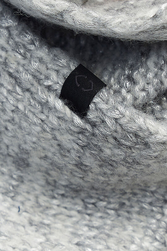 Soft knitted muff with wool 2 | GREY | Audimas