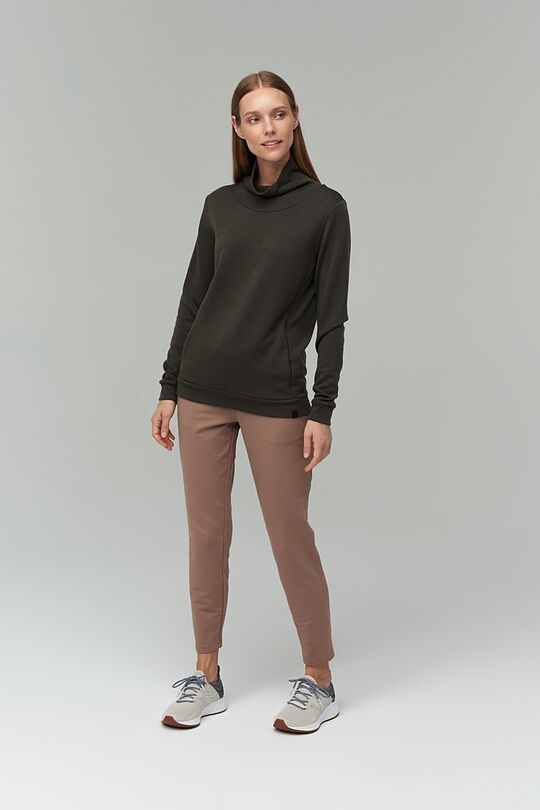 Merino-bamboo blend hoodie 4 | GREEN/ KHAKI / LIME GREEN | Audimas