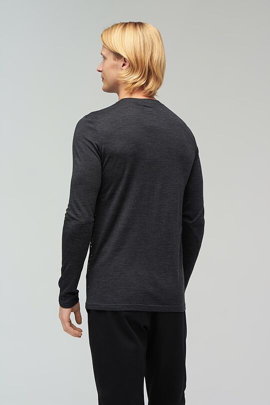 Fine merino wool long sleeve t-shirt 2 | GREY/MELANGE | Audimas