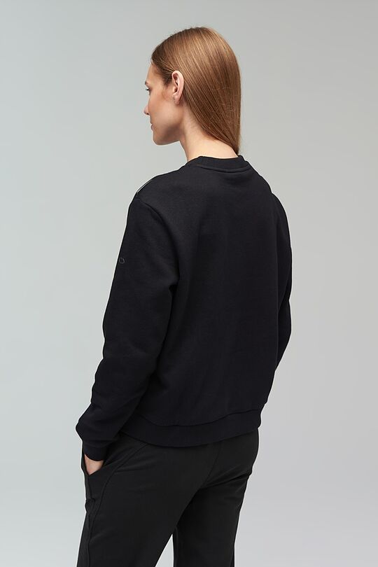 Brushed cotton sweatshirt 2 | BLACK | Audimas