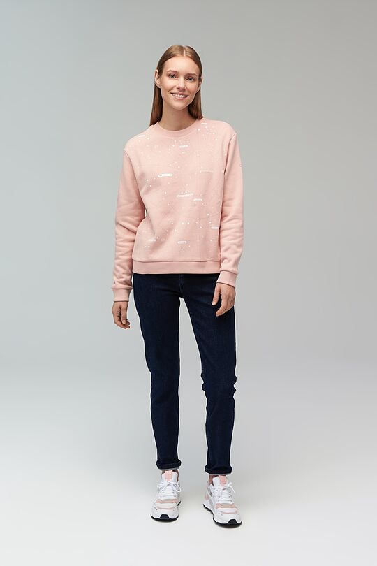 Brushed cotton sweatshirt 4 | RED/PINK | Audimas
