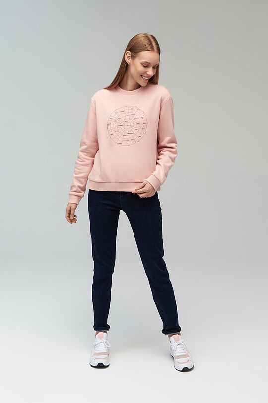 Brushed cotton sweatshirt 4 | RED/PINK | Audimas