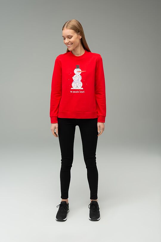 Stretch cotton sweatshirt 4 | RABBIT T RED | Audimas