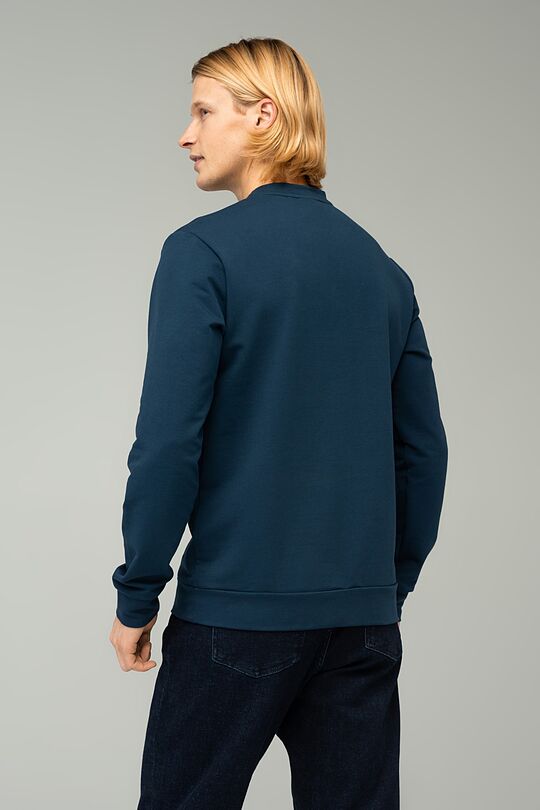 Stretch cotton sweatshirt 2 | FOX BLUE | Audimas