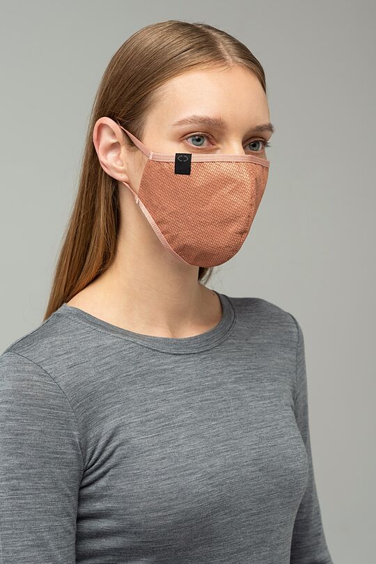 Reusable 3D mask with copper coating 1 | RED/PINK | Audimas