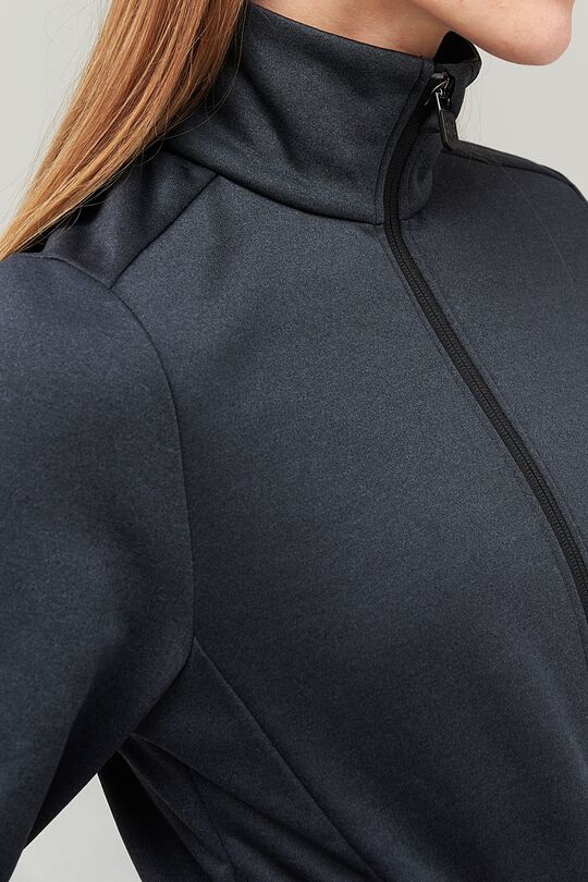 Fleece zip-through sweatshirt 3 | BLACK | Audimas