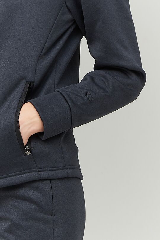 Fleece zip-through sweatshirt 5 | BLACK | Audimas