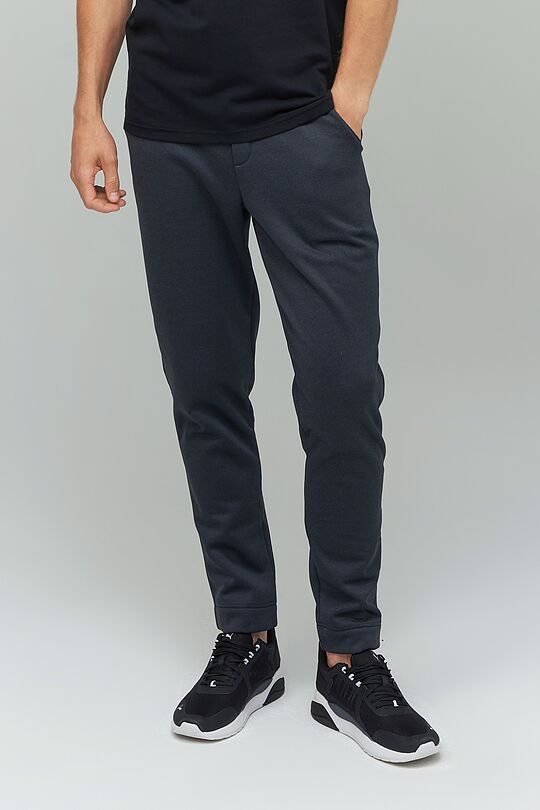 Fleece regular fit sweatpants 1 | BLACK | Audimas