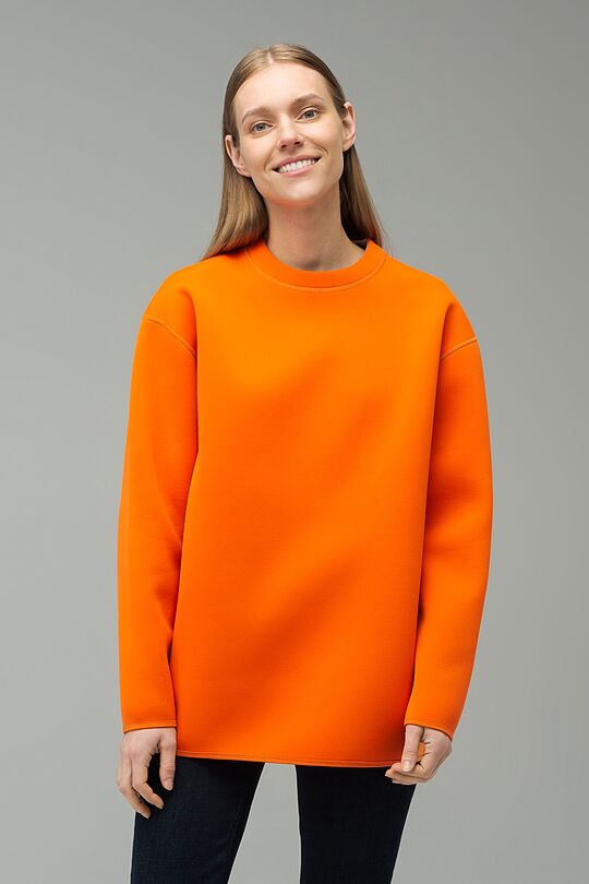 Reversible neoprene sweatshirt 1 | GREY/ORANGE | Audimas