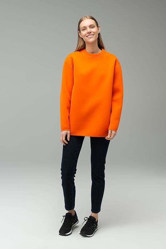 Reversible neoprene sweatshirt 8 | GREY/ORANGE | Audimas