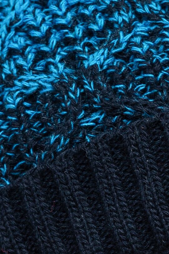 Knitted hat with wool 2 | BLUE/NAVY | Audimas