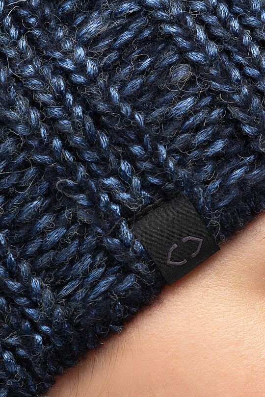 Soft knitted hat with wool 2 | BLUE | Audimas