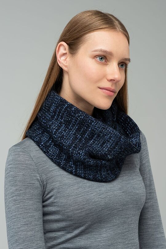 Soft knitted muff with wool 1 | BLUE | Audimas