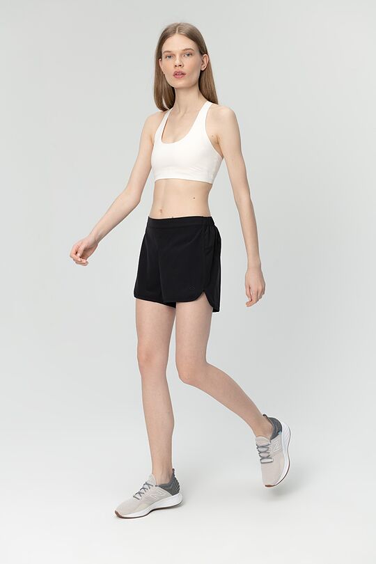 Light stretch fabric shorts 5 | BLACK | Audimas