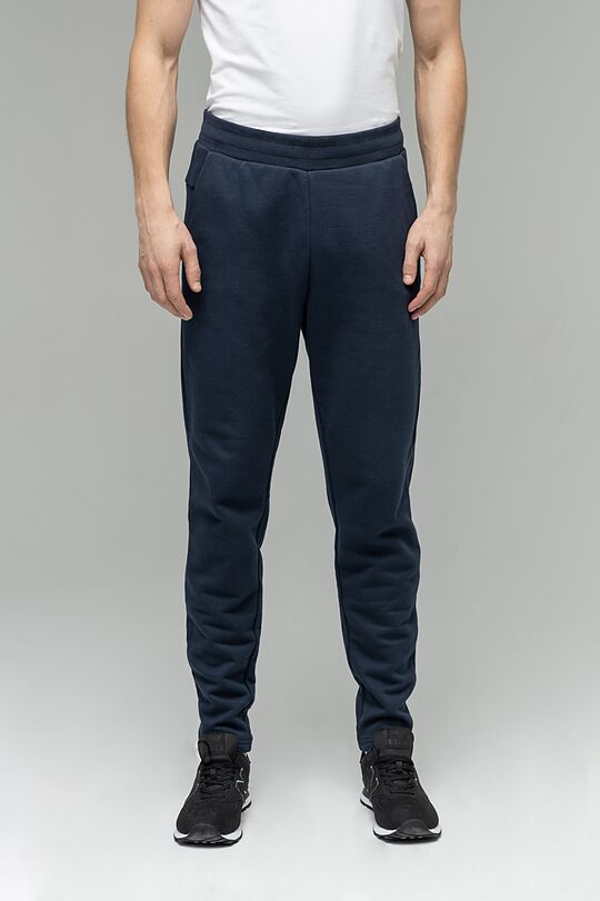 Brushed cottom tapered fit sweatpants 1 | BLUE | Audimas