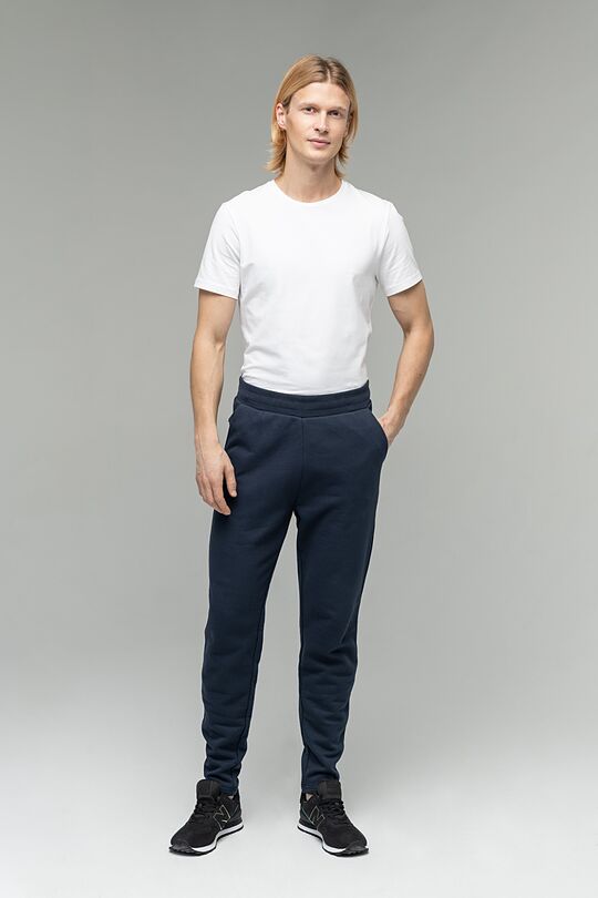Brushed cottom tapered fit sweatpants 4 | BLUE | Audimas