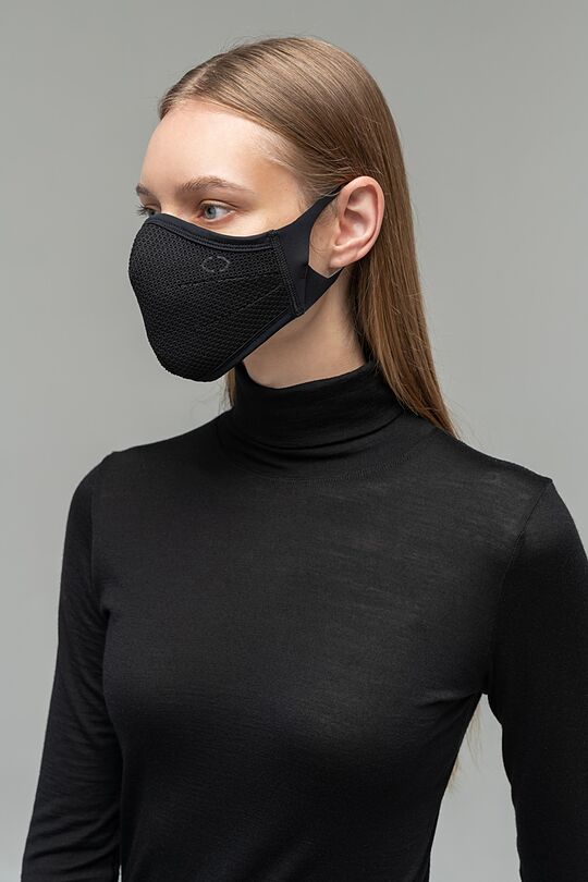 Reusable 3D mask with a middle layer of NEOPRENE 1 | BLACK | Audimas