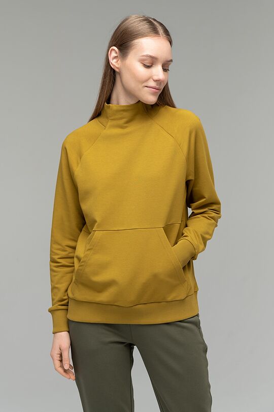 Soft touch modal sweatshirt 3 | GREEN/ KHAKI / LIME GREEN | Audimas