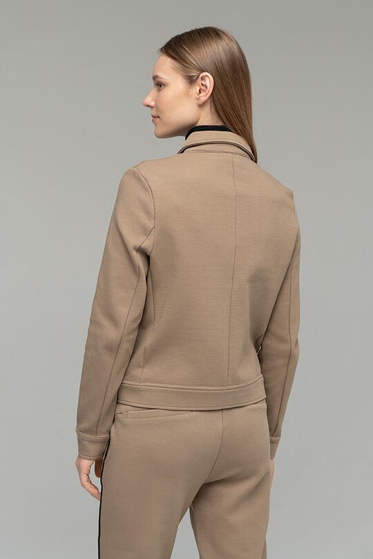Cotton zip-through sweatshirt 2 | BROWN/BORDEAUX | Audimas