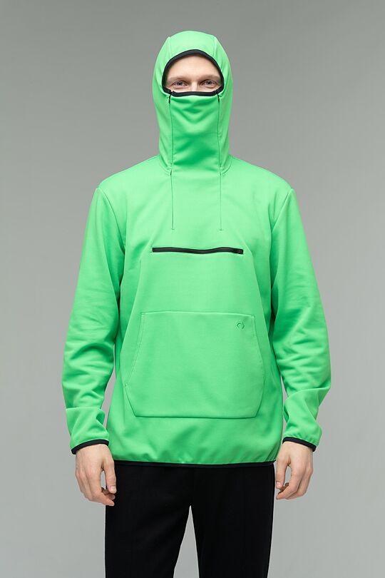 Hoodie with mask 2 | GREEN/ KHAKI / LIME GREEN | Audimas