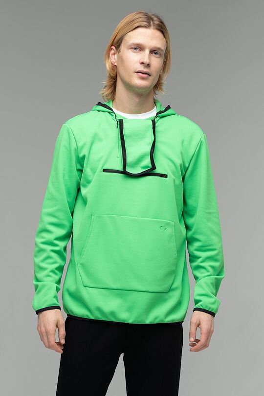 Hoodie with mask 1 | GREEN/ KHAKI / LIME GREEN | Audimas