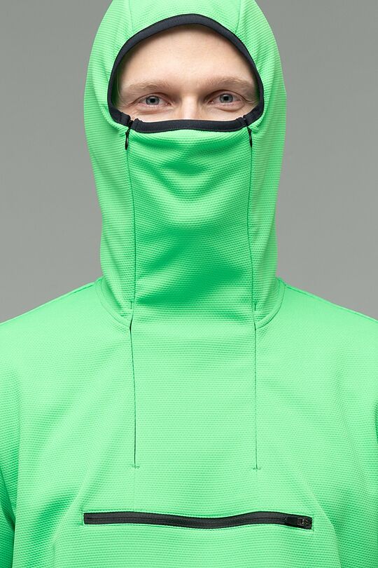 Hoodie with mask 4 | GREEN/ KHAKI / LIME GREEN | Audimas